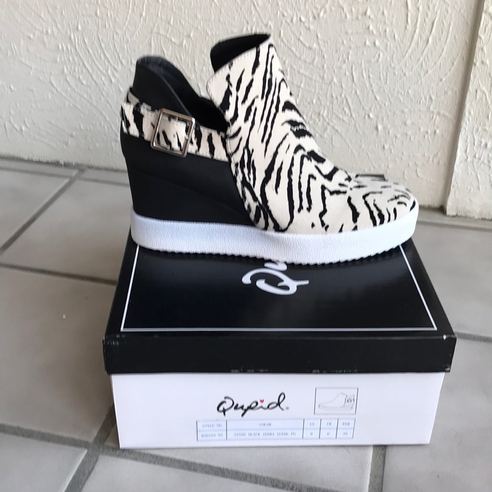 Women’s Zebra Suede Wedges
